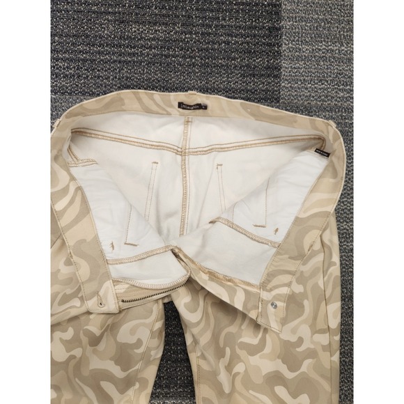 J. McLaughlin Baxter Camo Zipper Leg Pants Women's Size 14 Beige Sand L251 Moto - Picture 6 of 12